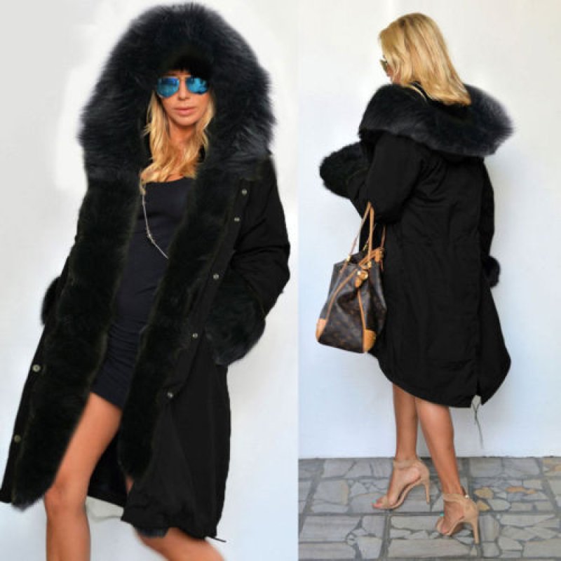 画像3: Real Saga Fox Fur Real Fur Liner Hoodie Military Black Coat  ブラックリアルサガフォックスファーフード&ライナー付ミリタリーモッズコート (3)