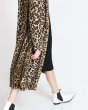 画像4: レオパード ヒョウ柄 豹柄 ロングファーコート　プラスサイズあり Leopard Fake Fur Coat (4)