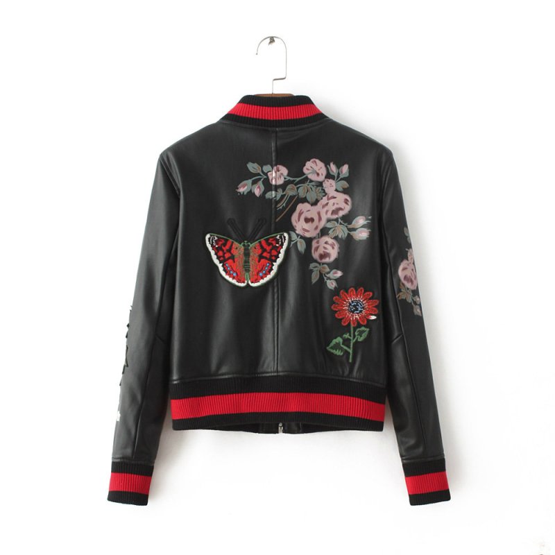 画像3: Real Leather Riders Bee embroidery レザー刺繍ボンバージャケット スカジャン スタジャン (3)