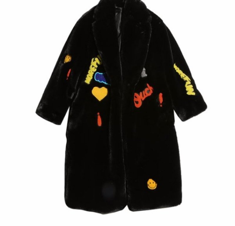 画像2: 暖かロングフェイクファーモコモココート　ジャケット (2)