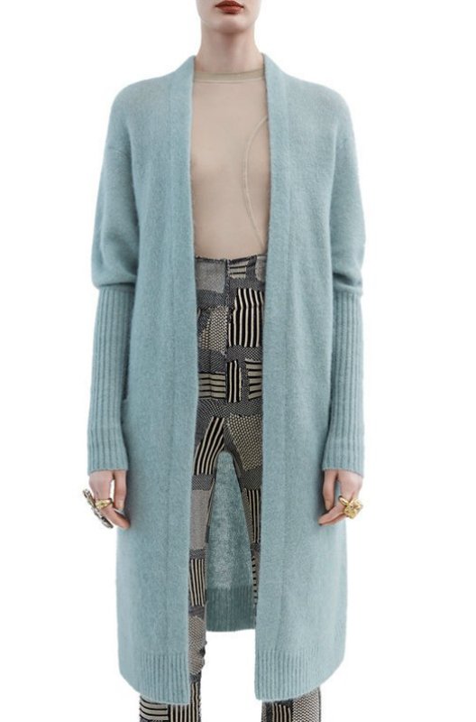 画像3: ウールロングカーディガン　コーディガン　コート　 (3)