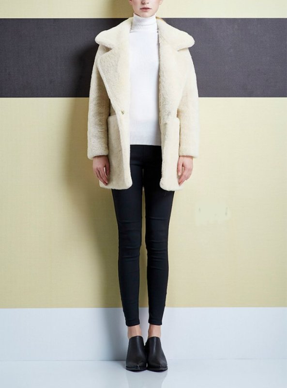 画像6: シープスキン モコモココート チェスターコート (6)