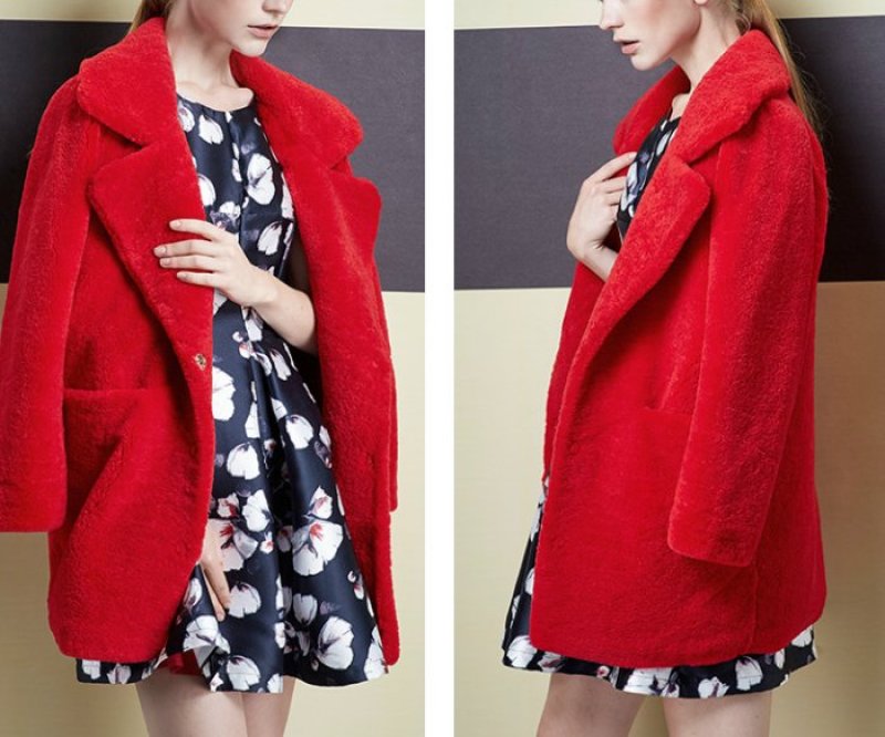 画像11: シープスキン モコモココート チェスターコート (11)