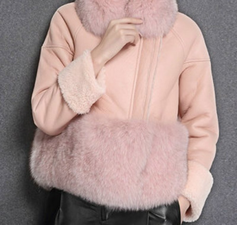 画像5: REAL SHEEP SKIN FUR RIDERS  リアルシープスキンライダースファー付 (5)