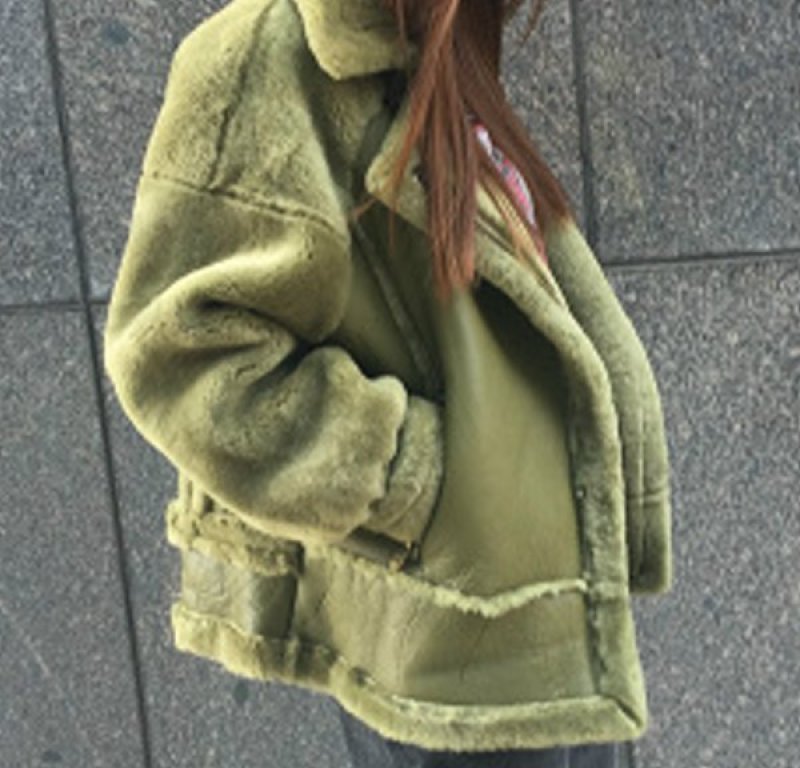 画像6: REAL SHEEP SKIN OVERSIZED RIDERS  リアルシープスキンライダース (6)