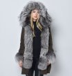 画像1: REAL SILVER FOX DOWN JACKET  リアルシルバーフォックス付ミリタリーダウンジャケット (1)