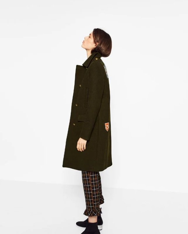 画像2: エンブレム ワッペン付ロングコート ジャケット (2)