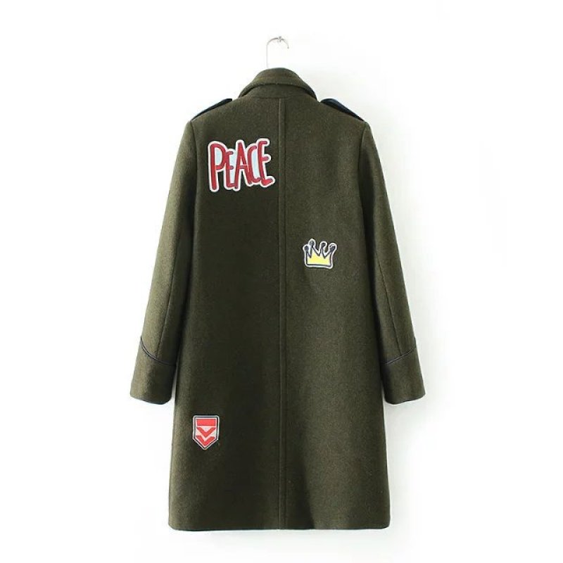 画像6: エンブレム ワッペン付ロングコート ジャケット (6)