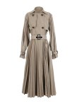 画像2: プリーツがオシャレなコートドレス　ワンピース (2)