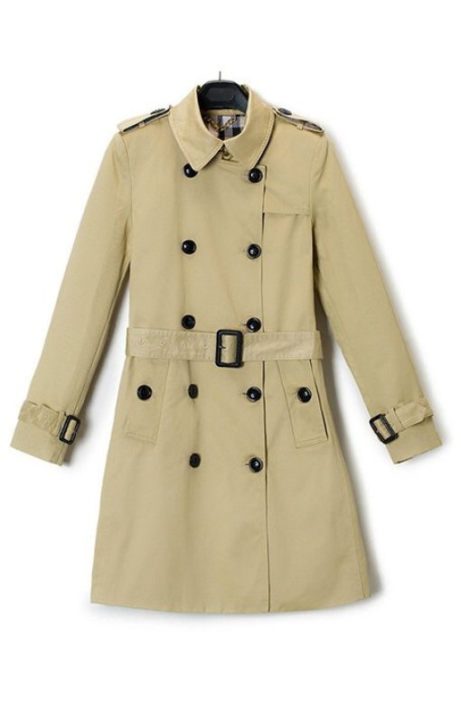 画像3: シンプル定番トレンチコート プラスサイズあり (3)