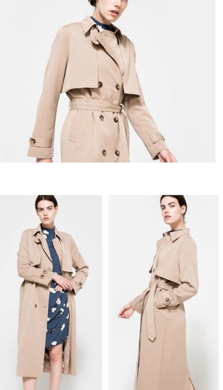 画像3: ロング丈スプリングダブルプレストコート プラスサイズあり (3)