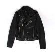 画像10: FAUX LEATHER RIDERS MOTORCYCLE BIKERJACKET フェイクレザーライダースジャケットコート (10)