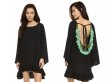 画像5: Women's Beach cover up Back fringed dress  バックフリンジ付カバーアップドレス　ブラウス　スウィムスーツ水着に (5)