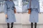 画像4: Woman's Denim trench coat　デニムトレンチコート　ジャケット (4)