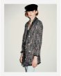 画像2: Woman's  small fragrance pearl buttons decorated twill soft long coat　ツイードロング丈パールボタンジャケット (2)