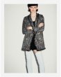 画像4: Woman's  small fragrance pearl buttons decorated twill soft long coat　ツイードロング丈パールボタンジャケット (4)