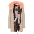 画像6: Woman's　Raccoon Fox Fur Collar Zipper Hooded  Coat  ニューカラー リアルファーフード&ライナー付ミリタリーモッズコート (6)