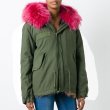 画像6: Woman's　Real Fox Fur Liner  Collar Zipper Hooded  Coat Bomber Coat  ニューカラー リアルファーフード&ライナー付ミリタリーモッズコート (6)