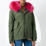 画像6: Woman's　Real Fox Fur Liner  Collar Zipper Hooded  Coat Bomber Coat  ニューカラー リアルファーフード&ライナー付ミリタリーモッズコート (6)