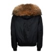 画像3: Woman's　Real Fox Fur Liner  Collar Zipper Hooded  Coat Bomber Coat  ニューカラー リアルファーフード付MA-1ジャンバーブルゾンジャケット (3)