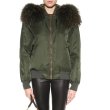 画像1: Woman's Real Fox Fur Liner  Collar Zipper Hooded  Coat Bomber Coat Army Windproof Jacket ニューカラー リアルファーフード付MA-1ジャンバーブルゾンジャケット (1)