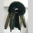 画像15: Woman's Real Fox Fur Liner  Collar Zipper Hooded  Coat Bomber Coat Army Windproof Jacket ニューカラー リアルファーフード付MA-1ジャンバーブルゾンジャケット (15)