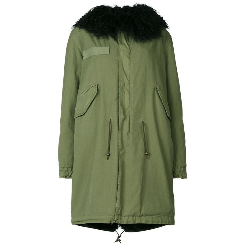 画像5: Mongolian Wool Fur Collar Removable Hooded Bomber Jacket Coat モンゴリアンリアルファーフードライナーモッズコート ジャケット (5)