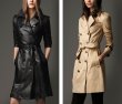 画像1: Short&Long Leather Trench Coat 本革本皮リアルレザートレンチコートジャケット (1)