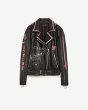 画像6: graffiti decorative lapel Riders　motorcycle leather knight jacket  グラフィックライダースジャケット (6)