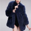 画像7: Real Fox Fur Real Fur Coat リアルフォックスファーコート ミディアム ブロックスリーブ ボディストライプ (7)