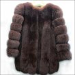 画像8: Real Fox Fur Real Fur Coat リアルフォックスファーコート ミディアム ブロックスリーブ ボディストライプ (8)