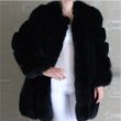 画像12: Real Fox Fur Real Fur Coat リアルフォックスファーコート ミディアム ブロックスリーブ ボディストライプ (12)