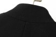 画像4: Basic simple buckle coat　ロングブラックシンプルコート　ジャケット (4)