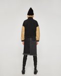 画像2: 　lambs wool sleeves decorated denim jacket　ウール袖デニムGジャン　ジャケット (2)