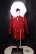 画像17: Woman's Real Silver Fox Fur Liner Loose Warm Coat Jacket　リアルファーフード&ライナー付ミリタリーモッズコート (17)