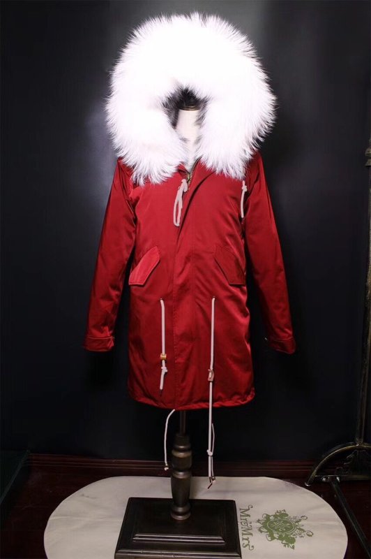 画像17: Woman's Real Silver Fox Fur Liner Loose Warm Coat Jacket　リアルファーフード&ライナー付ミリタリーモッズコート (17)