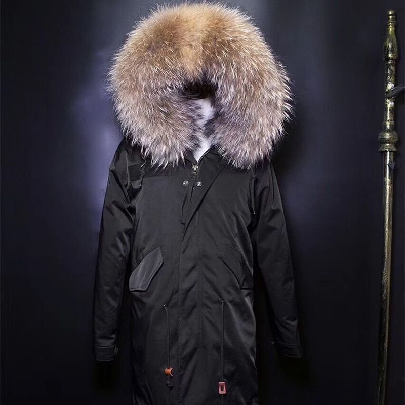 画像8: Woman's Real Silver Fox Fur Liner Loose Warm Coat Jacket　リアルファーフード&ライナー付ミリタリーモッズコート (8)