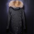 画像9: Woman's Real Silver Fox Fur Liner Loose Warm Coat Jacket　リアルファーフード&ライナー付ミリタリーモッズコート (9)