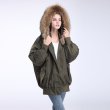 画像5: New Oversize Real Fur MA-1 Coat オーバーサイズ リアルファー付MA-1コート ショート丈 (5)