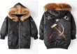 画像10: Oversize Real Fur MA-1 Coat オーバーサイズ リアルファー付MA-1コート ショート丈 (10)