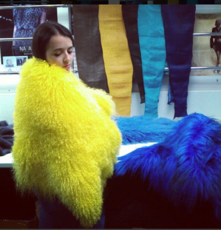 画像6: Women's Real Mongolian lamb Fur Coat  リアルモンゴリアンファーコート (6)