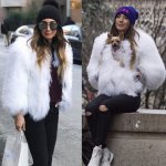 画像2: Women's Real Mongolian lamb Fur Coat  リアルモンゴリアンファーコート (2)