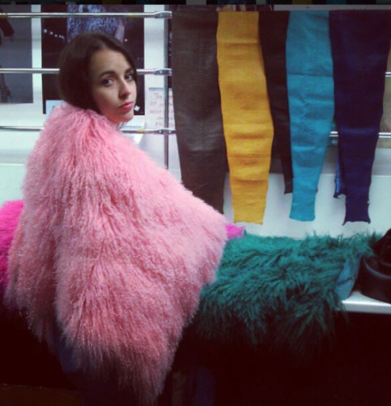 画像7: Women's Real Mongolian lamb Fur Coat  リアルモンゴリアンファーコート (7)