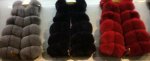 画像9: Women's Real fox fur vest Front 5 block  リアルフォックスファーベスト (9)