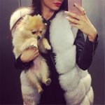 画像11: Women's Real fox fur vest Front 6 block  リアルフォックスファーベスト (11)