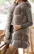 画像5: Women's Real fox fur vest Front 5 block  リアルフォックスファーベスト (5)