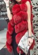 画像7: Women's Real fox fur vest Front 5 block  リアルフォックスファーベスト (7)
