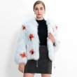 画像8: Real Raccoon Bambi  floral fur coat リアルラクーンファーニット バンビフローラル ファーコート (8)