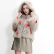 画像5: Real Raccoon Bambi  floral fur coat リアルラクーンファーニット バンビフローラル ファーコート (5)