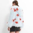 画像10: Real Raccoon Bambi  floral fur coat リアルラクーンファーニット バンビフローラル ファーコート (10)